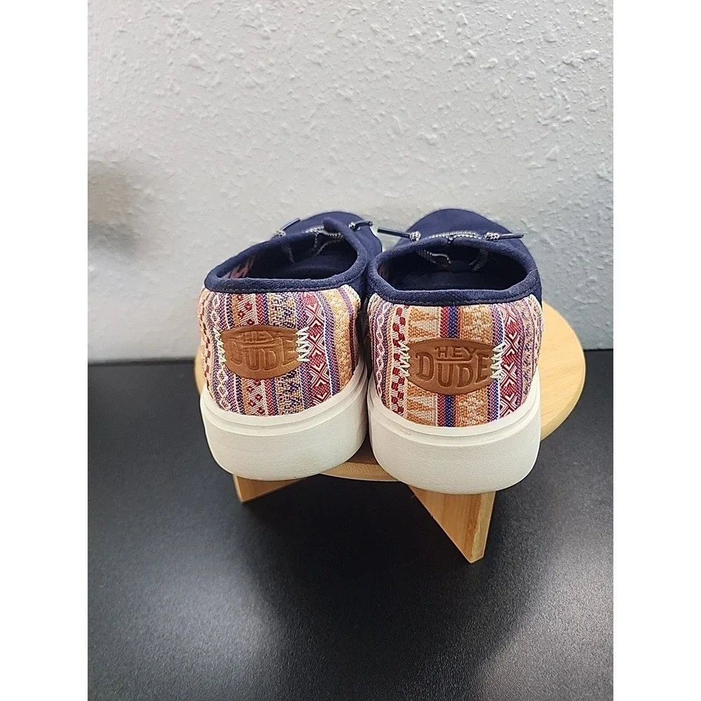 Hey Dude Conway‎ Craft Linen Women's Casual Shoes, Navy, W8
